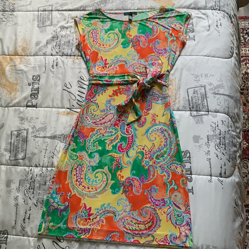 Lauren by Ralph Lauren Paisley Summer Dress